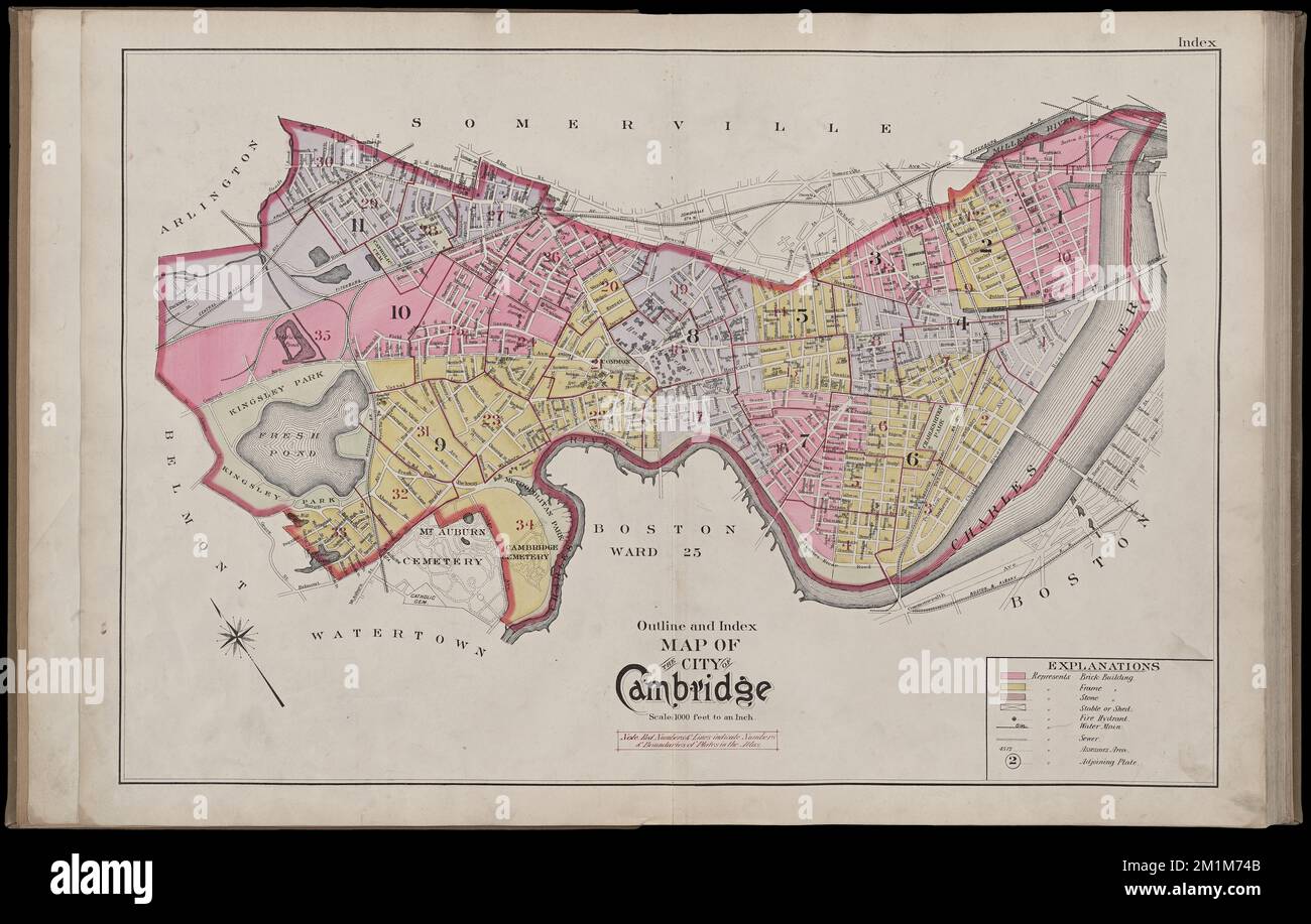 Atlas of the city of Cambridge, Massachusetts from actual surveys and