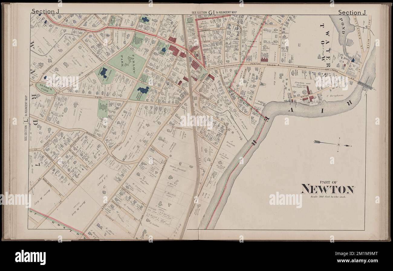 Atlas of the city of Newton, Massachusetts. section J , Real property