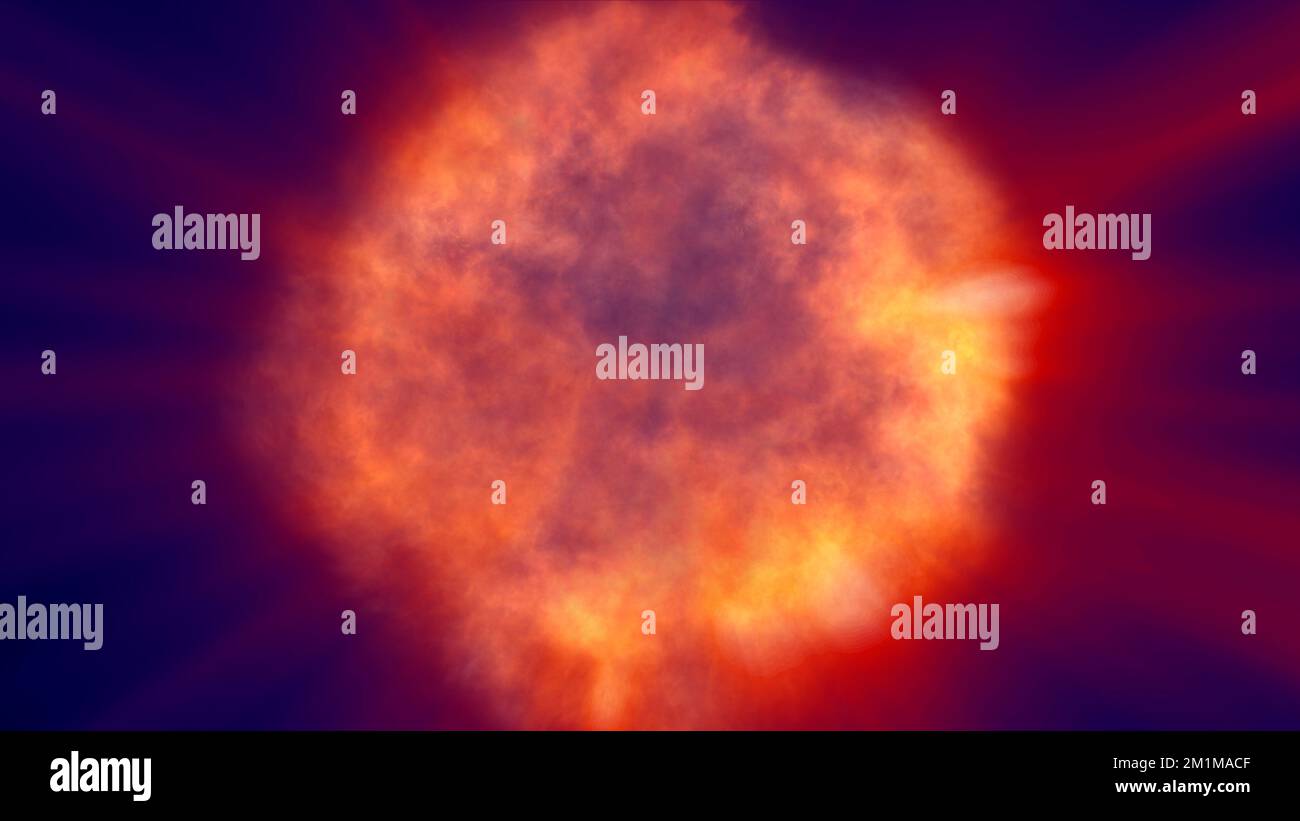 fire flame explosion in space, abstract illustration Stock Photo Alamy