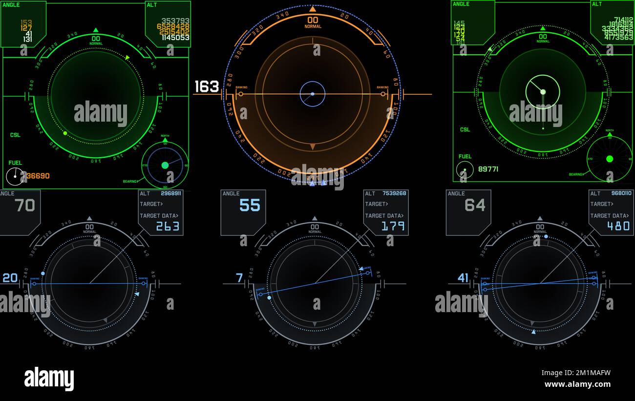 flight control panel instrument navigation light illustration Stock ...