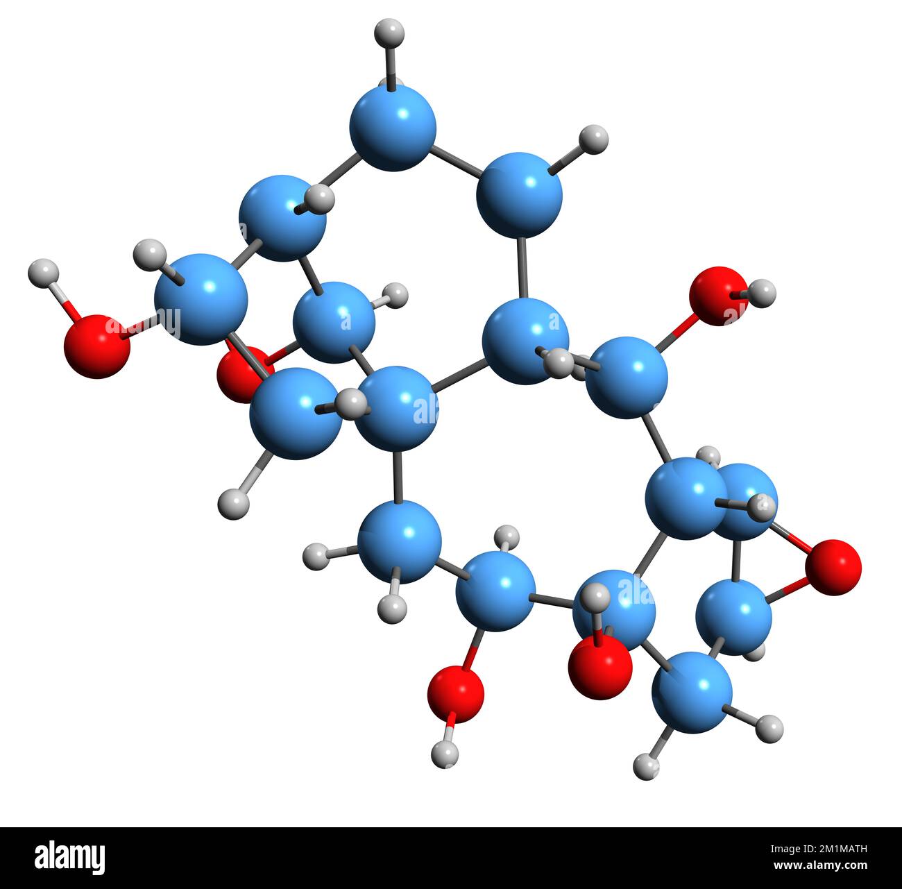 3D image of rhodosponin 3 skeletal formula molecular chemical