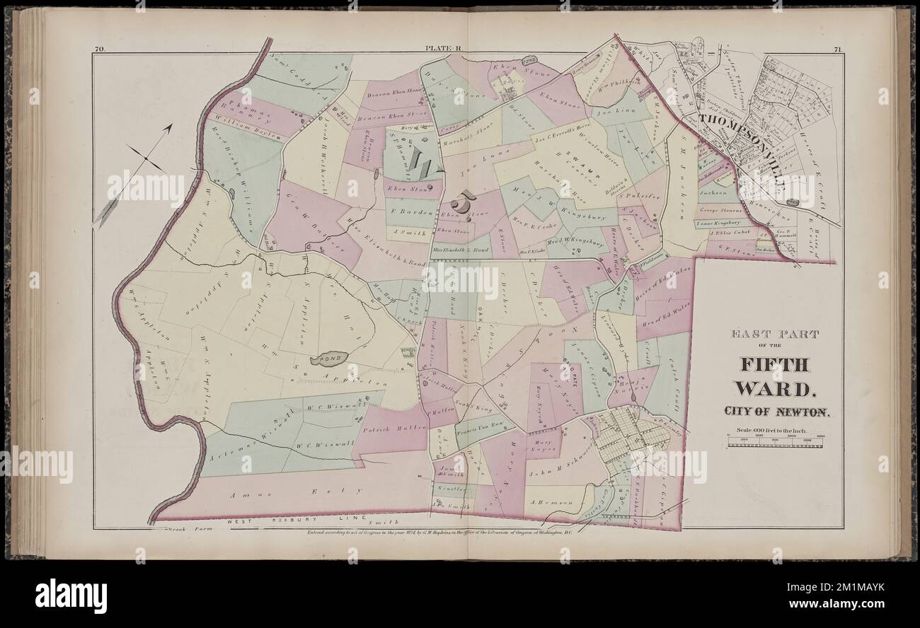 Atlas of the city of Newton, Middlesex Co., Massachusetts from actual survey, official records