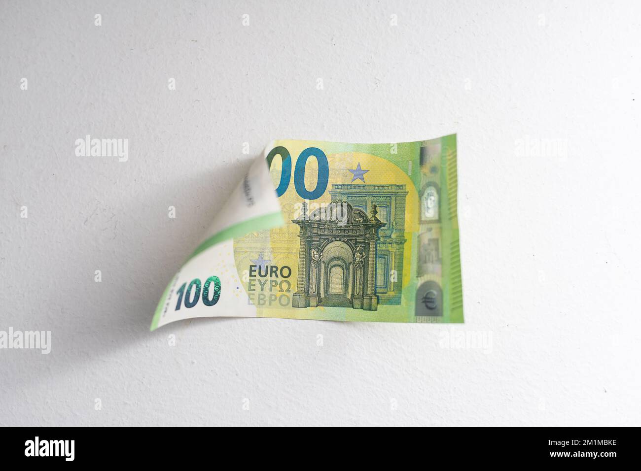 Banknote in one hundred euro isolated on a white background Stock Photo ...