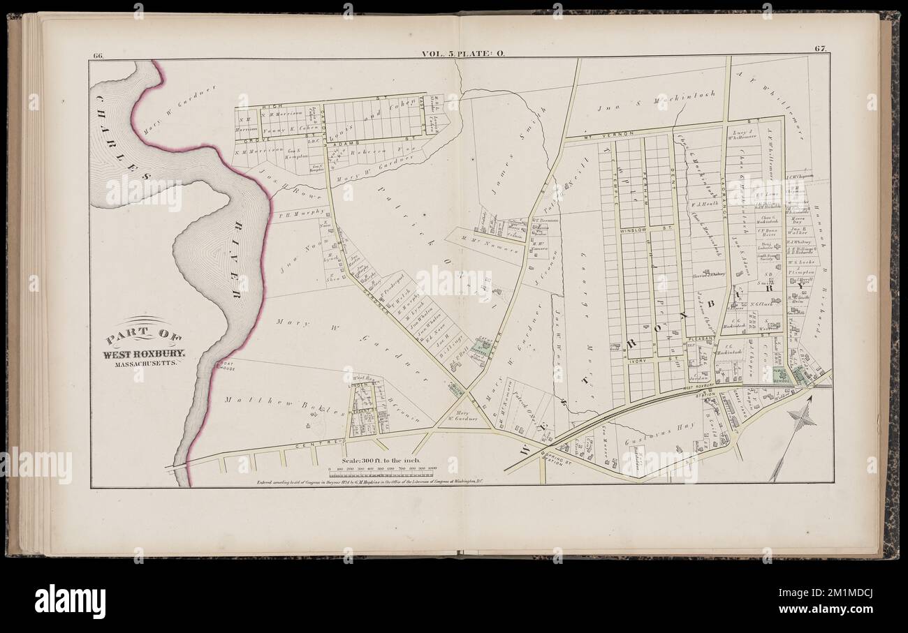 Atlas of the county of Suffolk, Massachusetts vol. 5th, West Roxbury, now ward 17, Boston
