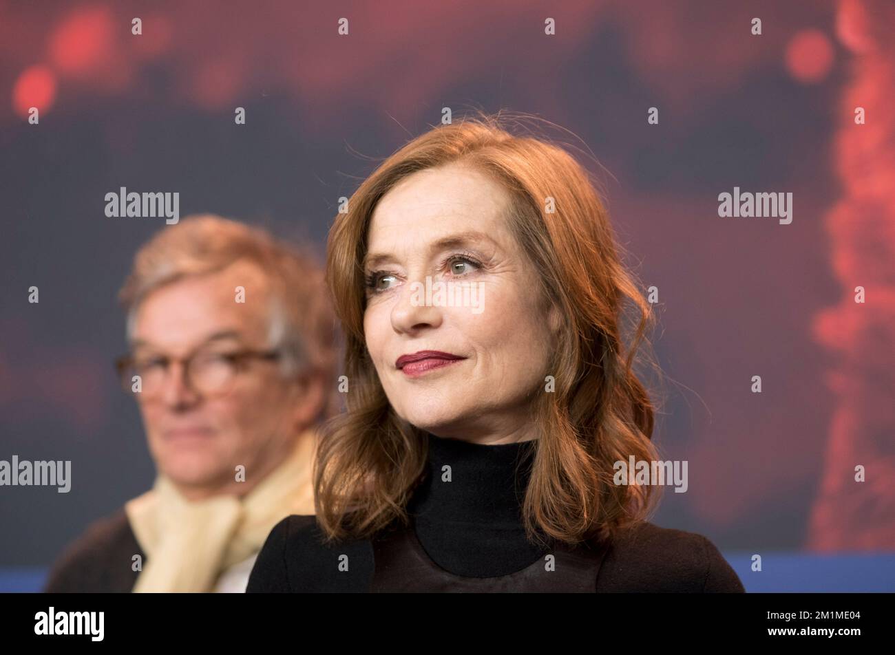 Benoit Jacquot, Isabelle Huppert - Photocall zum Spielfilm 'Eva', Berlinale 2018, 17. Februar 2018, Berlin. Stock Photo
