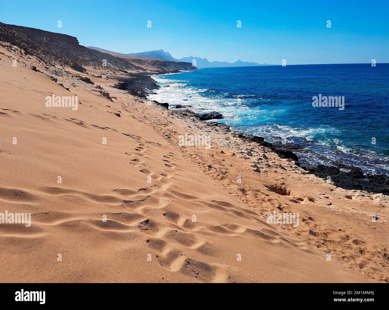 Impressionen:  Atantischer Ozean bei Istmo de la Pared, Jandia, Fuerteventura, Kanarische Inseln, Spanien/ Fuerteventura, Canary Islands, Spain  (nur Stock Photo