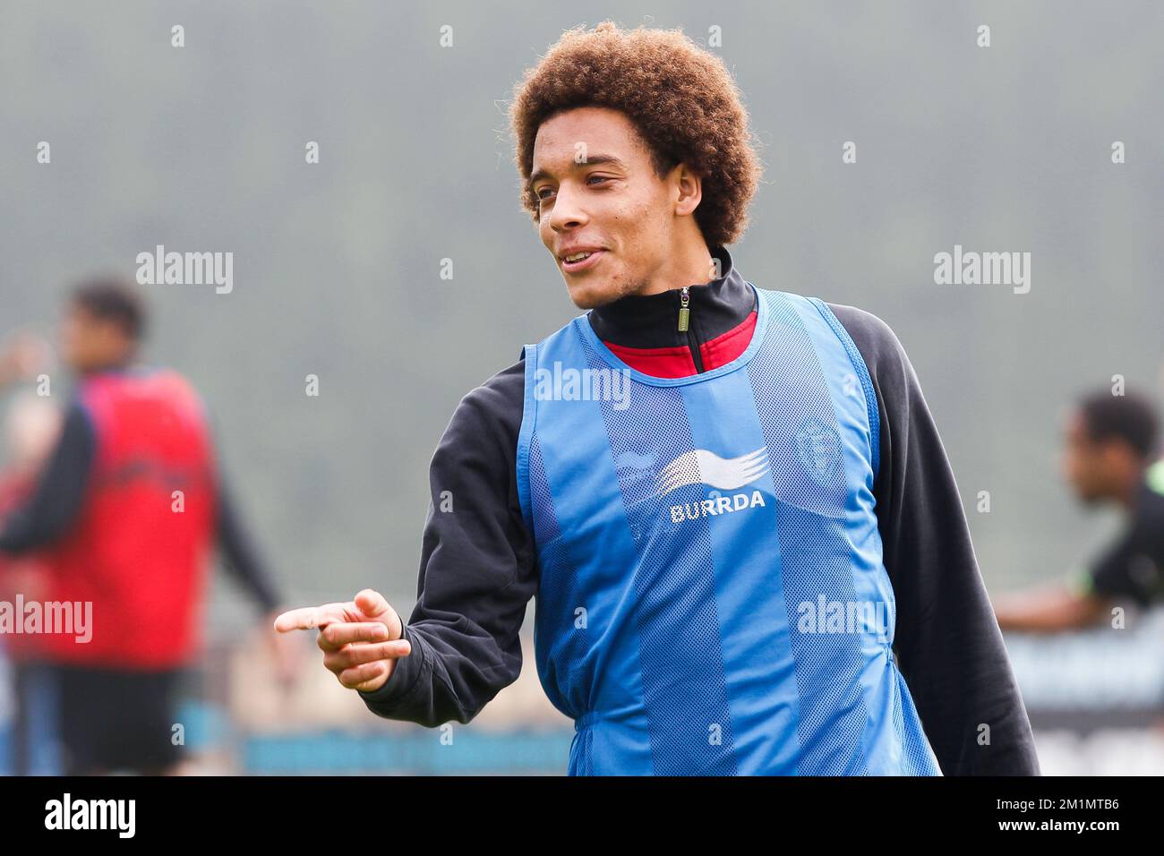 20120523 - ZAVENTEM, BELGIUM: Belgium's Axel Witsel pictured during a training session of the Red Devils, the Belgian national soccer team, in Zaventem, Wednesday 23 May 2012. The team is preparing for a friendly game against Montenegro later this week on 25 May. BELGA PHOTO BRUNO FAHY Stock Photo