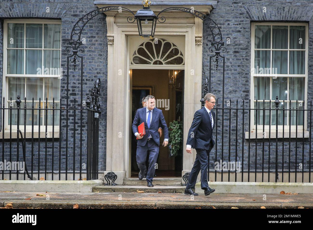 London, UK. 13th Dec, 2022. Mel Stride, MP, Secretary of State for Work and Pensions and David C. Davies, Welsh Minister. Conservative party ministers in the Sunak government attend the weekly cabinet meeting at 10 Downing Street in Westminster. Credit: Imageplotter/Alamy Live News Stock Photo