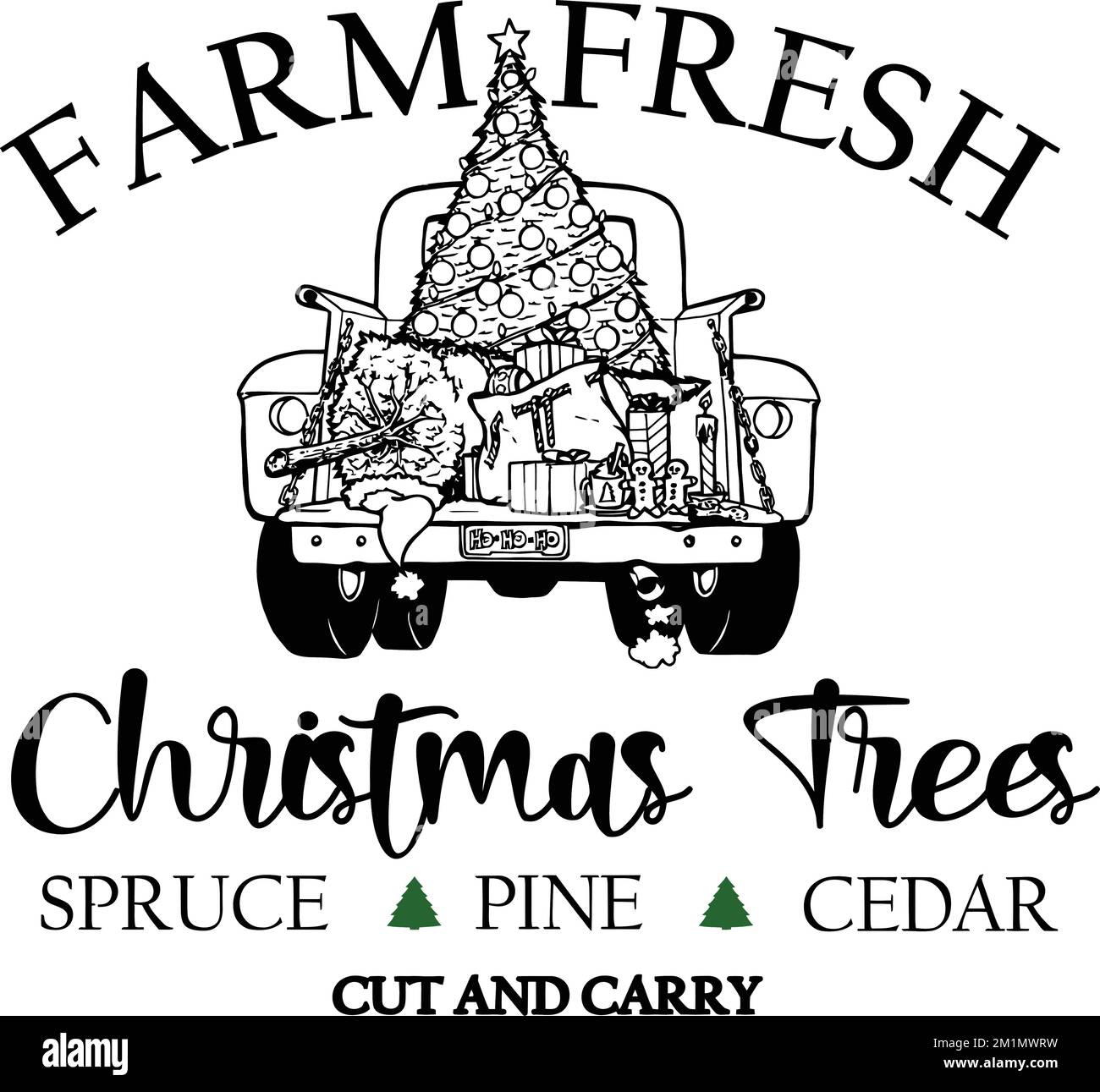 Tree farm sign Cut Out Stock Images & Pictures - Alamy