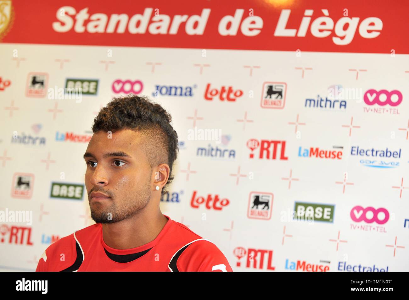 Standard de Liege unveil Frederic Bulot Stock Photo Alamy