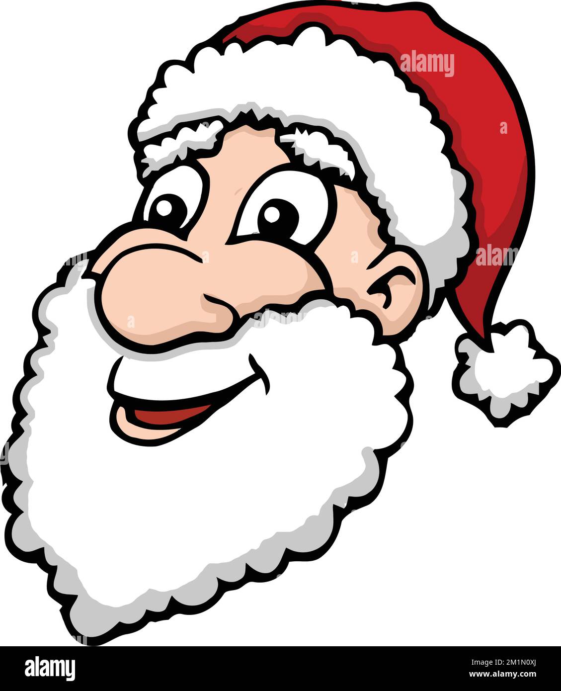 Cartoon santa face hi res stock photography and images Alamy