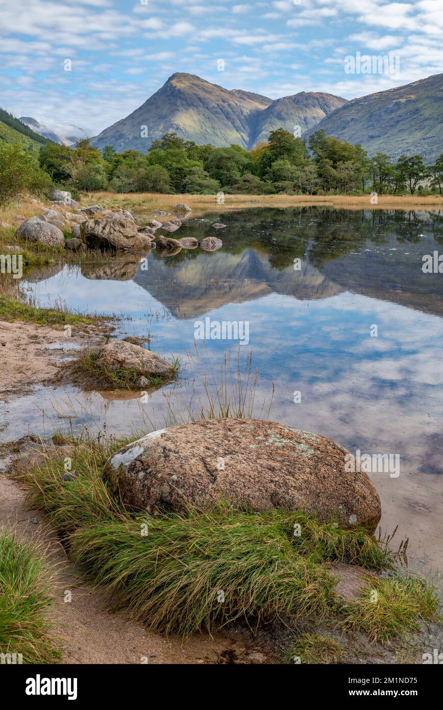 Loch Etive Reflection Argyll and Bute Scotland Stock Photo