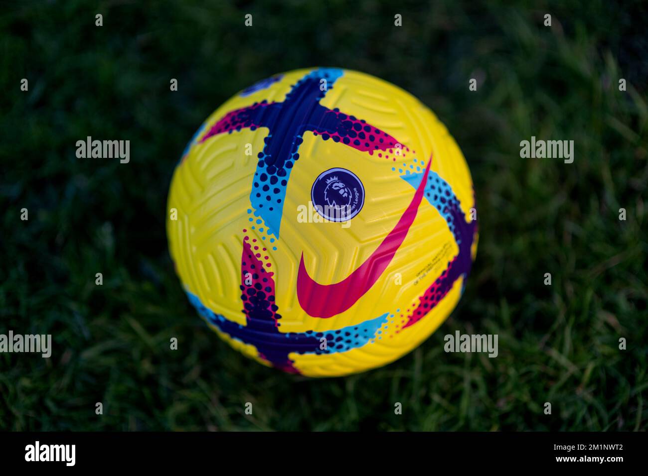 Hi-Vis Premier League Nike Flight Match Ball 2022/23 Stock Photo - Alamy