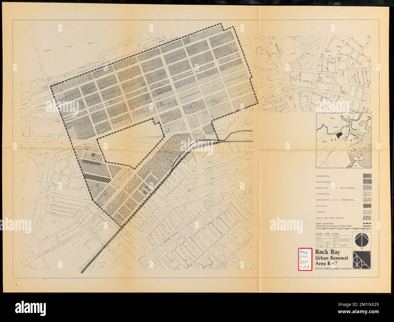 Back Bay urban renewal area r-47 : land use plan , Back Bay Boston ...