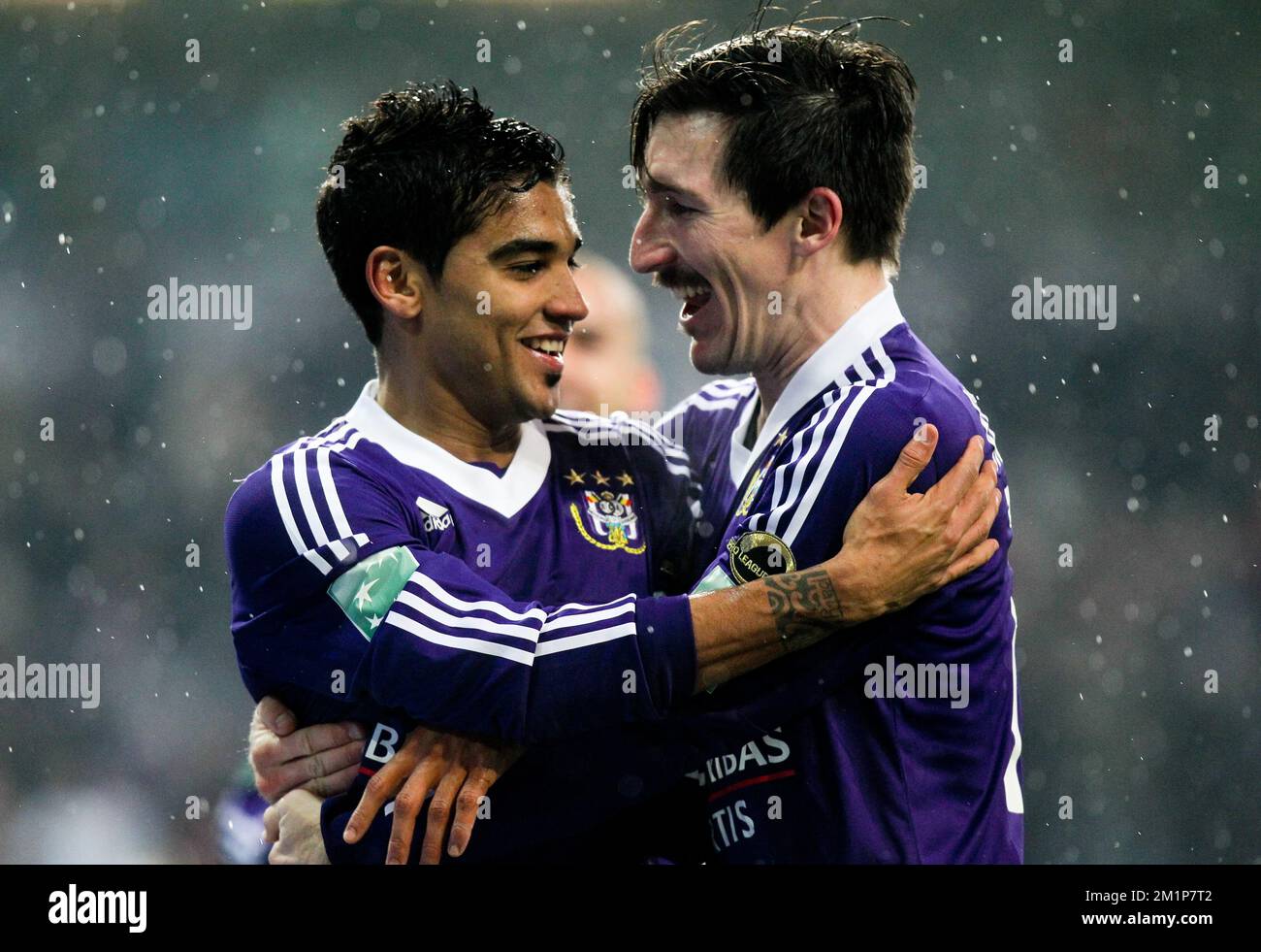 Soccer - UEFA Champions League - Play Offs - Second Leg - RSC Anderlecht v  Olympique Lyonnais - Constant Vanden Stock Stadium. Tom De Sutter, RSC  Anderlecht Stock Photo - Alamy