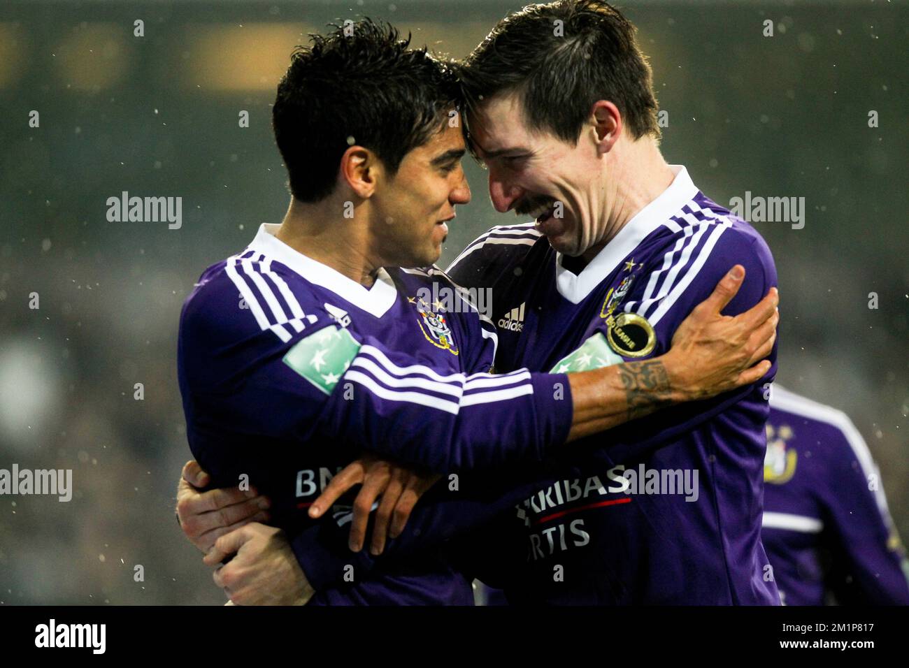 Soccer - UEFA Champions League - Play Offs - Second Leg - RSC Anderlecht v  Olympique Lyonnais - Constant Vanden Stock Stadium. Tom De Sutter, RSC  Anderlecht Stock Photo - Alamy