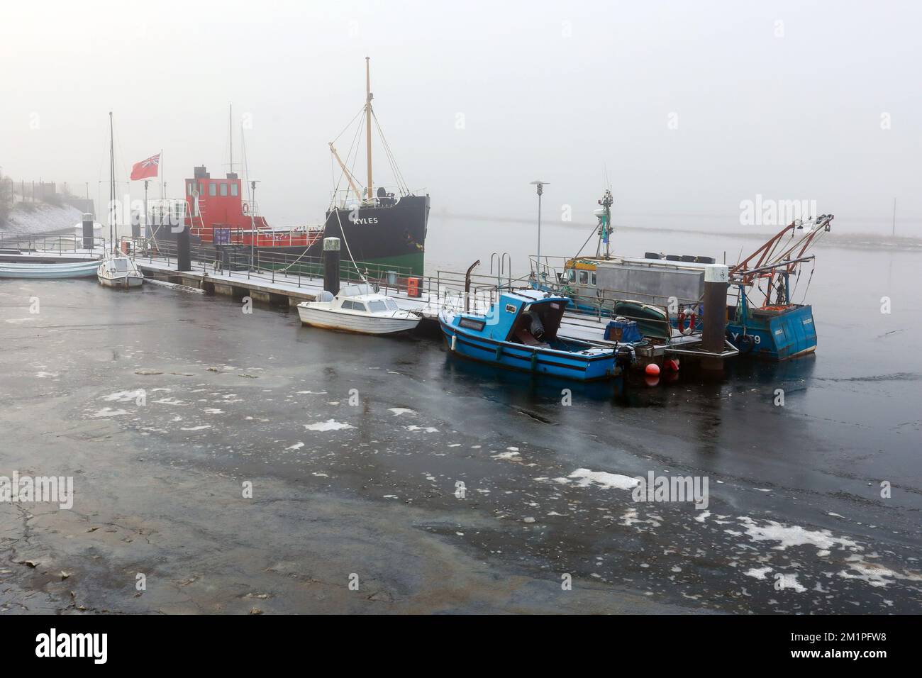 Irvine, UK. 12th Dec, 2022. With temperatures as low as minus 15C in