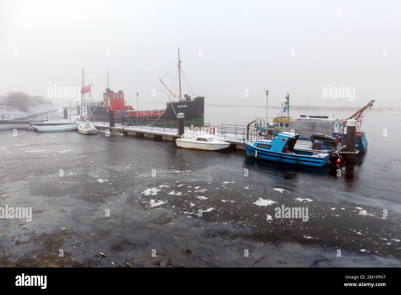 Irvine, UK. 12th Dec, 2022. With temperatures as low as minus 15C in