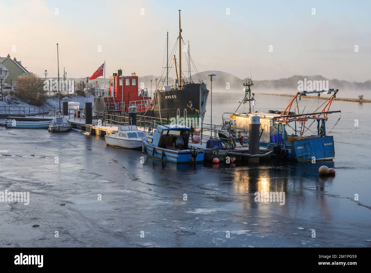 Irvine, UK. 12th Dec, 2022. With temperatures as low as minus 15C in