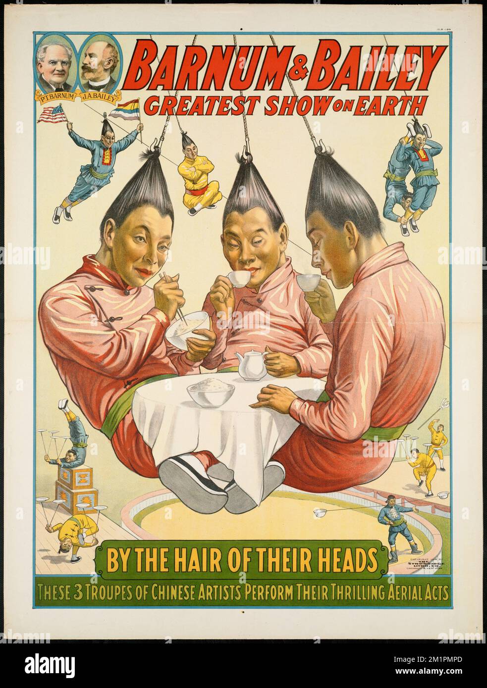 Barnum & Bailey greatest show on earth By the hair of their heads