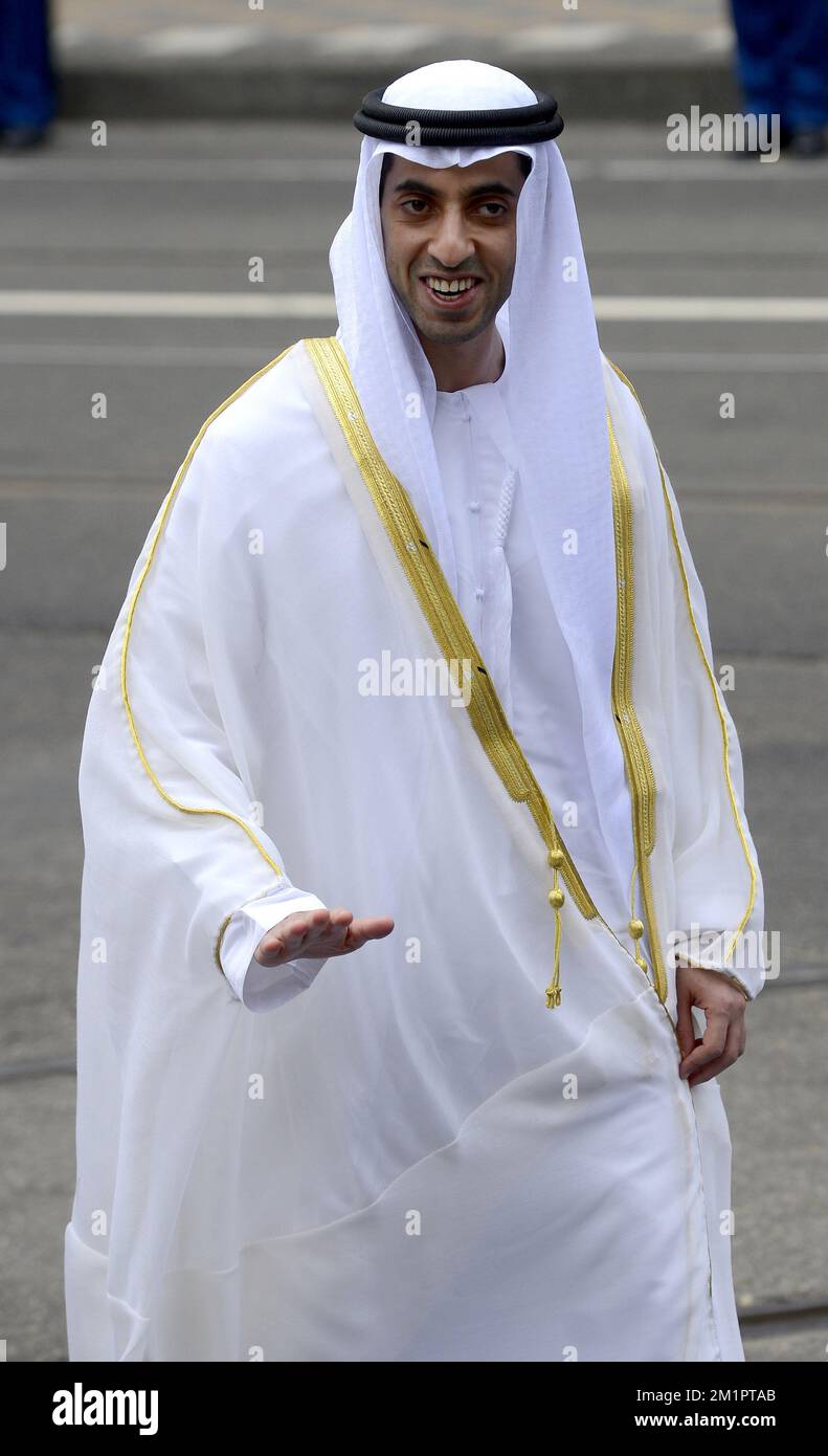 Sheikh Hamed bin Zayed al Nahyan of the United Arab Emirates arrives for  the investiture of Prince Willem Alexander as King, Tuesday 30 April 2013,  in Amsterdam, The Netherlands. Dutch Queen Beatrix