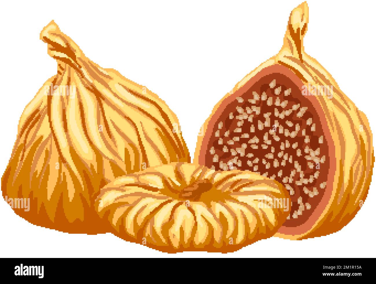 figs dried fruit cartoon vector illustration Stock Vector Image & Art