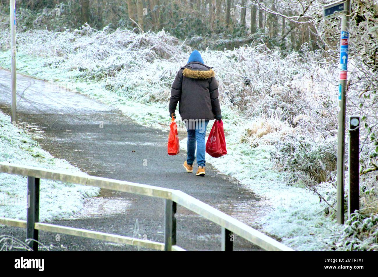 Glasgow, Scotland, UK 13th December, 2022. UK Weather Freezing