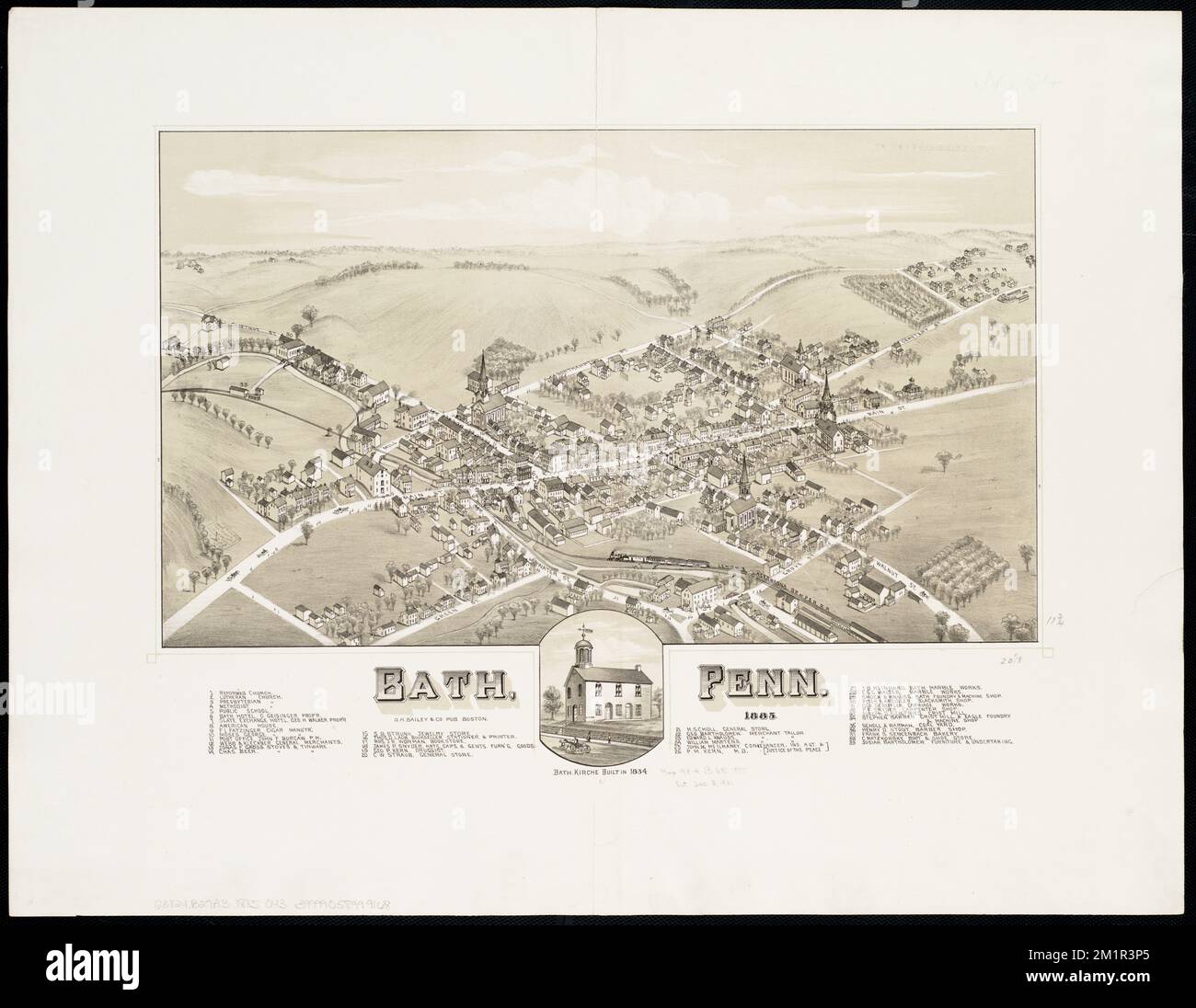 Bath, Penn , Bath Pa., Aerial views Norman B. Leventhal Map Center