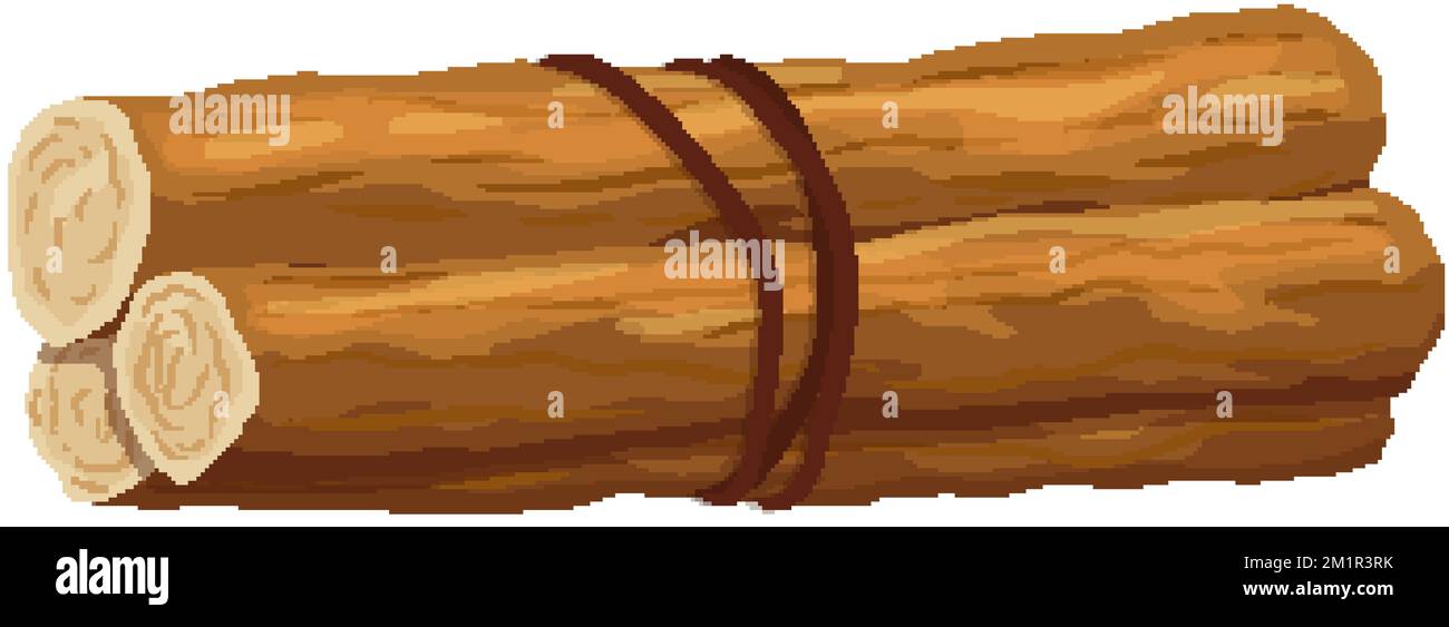 licorice root cartoon vector illustration Stock Vector