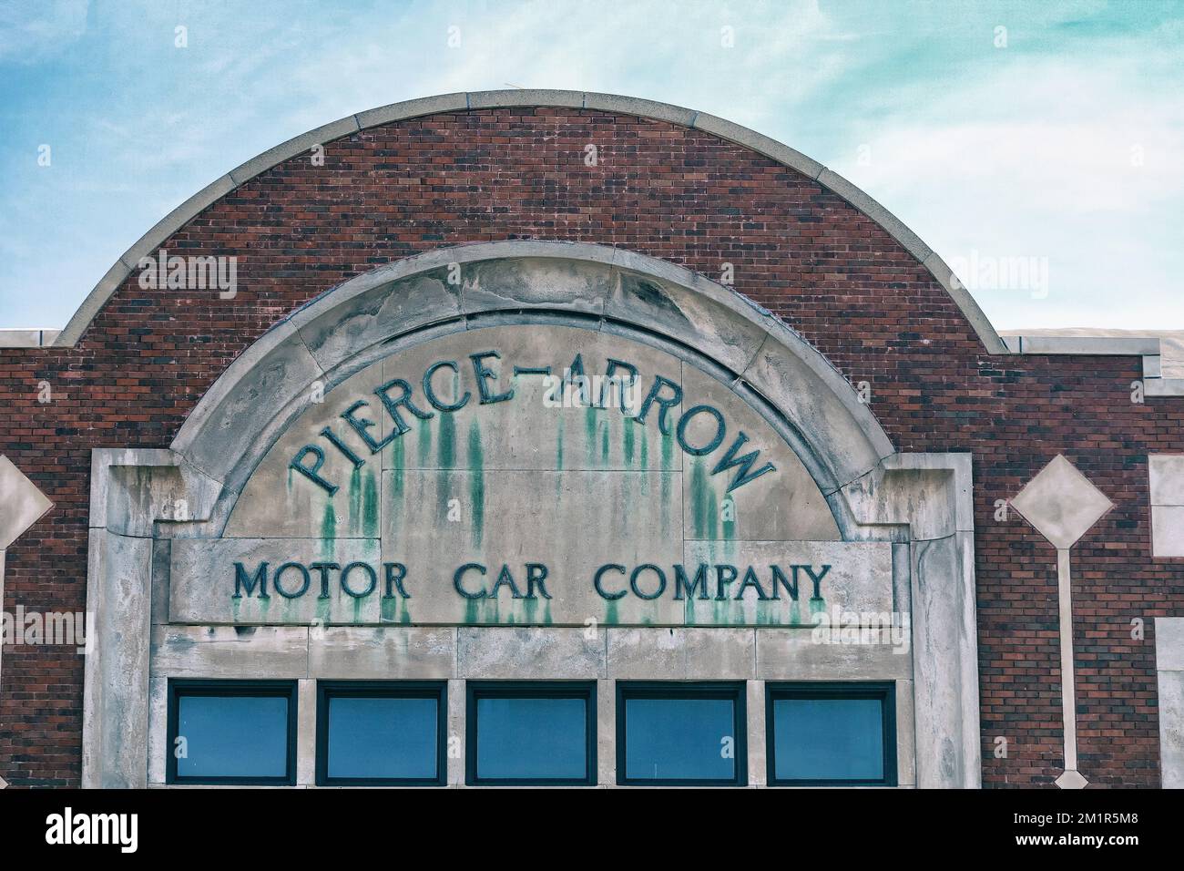 Pierce - Arrow Motor Car Company factory sign. Buffalo New York United States of America Stock Photo