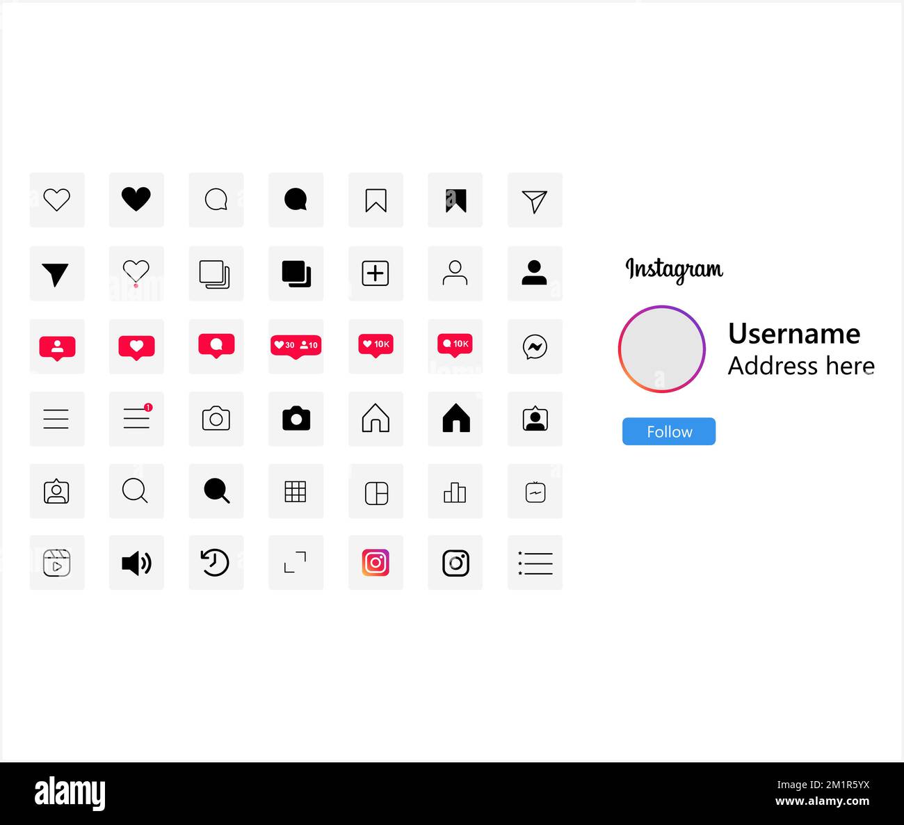 social networking icon set like 600w Stock Vector