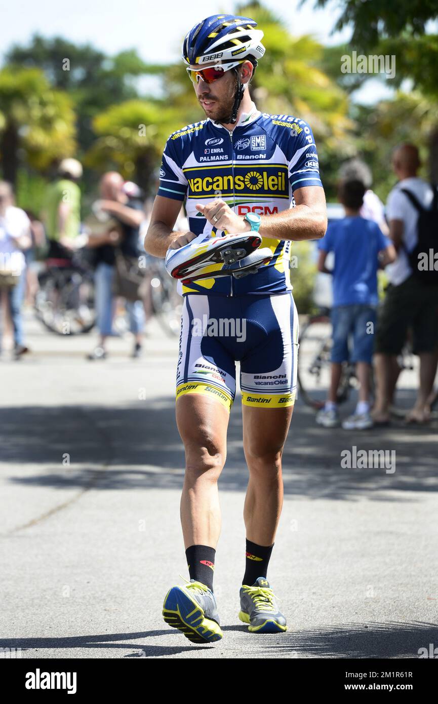 belgian thomas de gendt of team vacansoleil dcm pictured before a training on the first rest day of the 100th edition of the tour de france cycling race in saint nazaire france 2M1R61R How Many Days Rest Before Cycling Race: Expert Tips Revealed