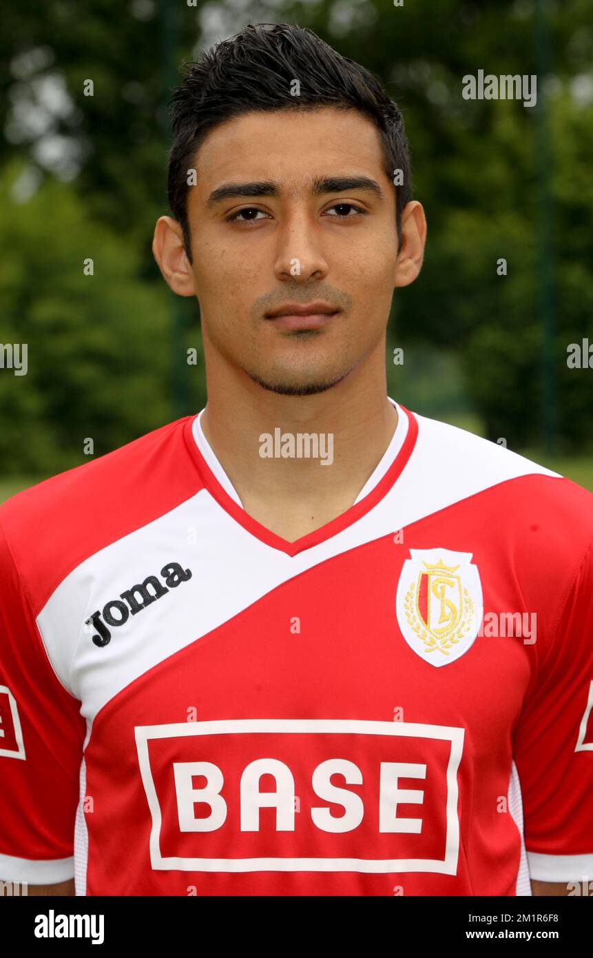 Standard's Reza Ghoochannejhad pictured during the season photo shoot of Belgian first division soccer team Standard de Liege, Thursday 11 July 2013 in Liege.  Stock Photo