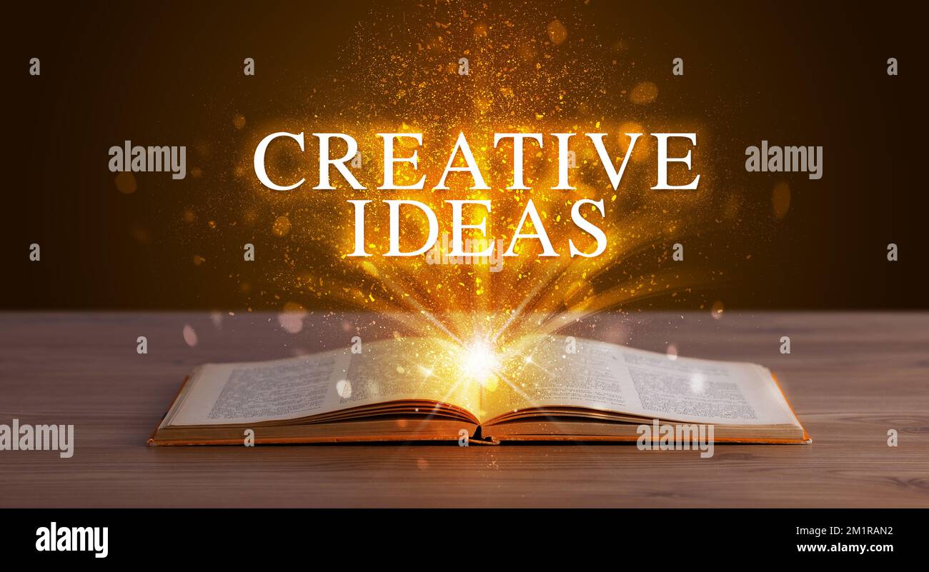 Teacher Book Inscription Educational inscription coming out from an open book Stock Photo - Alamy