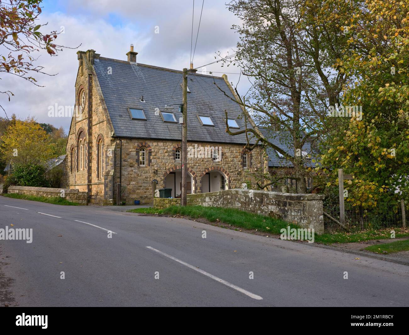 Holiday Cottage showing stone detail on the converted Methodist Chapel