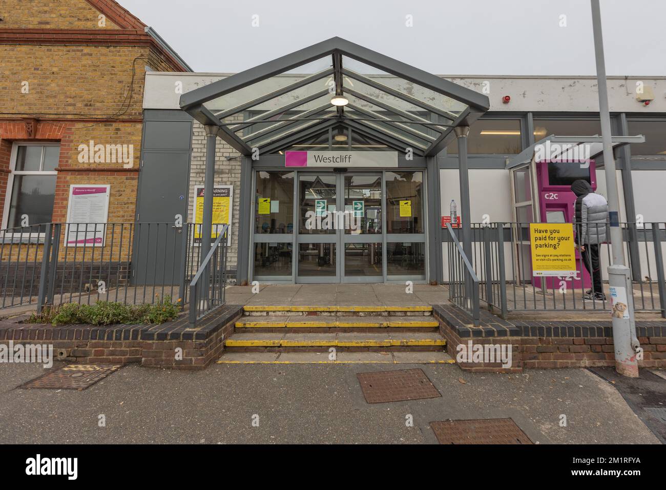 Southend on Sea, UK. 13th Dec, 2022. Westcliff on Sea railway station, on the C2C line, is running a reduced service as the RMT continue their industrial action. Penelope Barritt/Alamy Live News Stock Photo