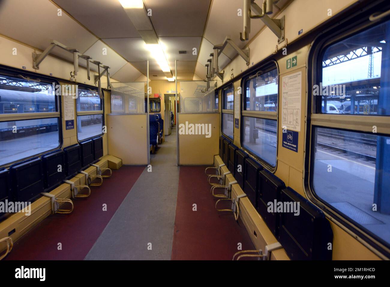 Cycle carriage on a MAV Hungarian State Railways inter city train for