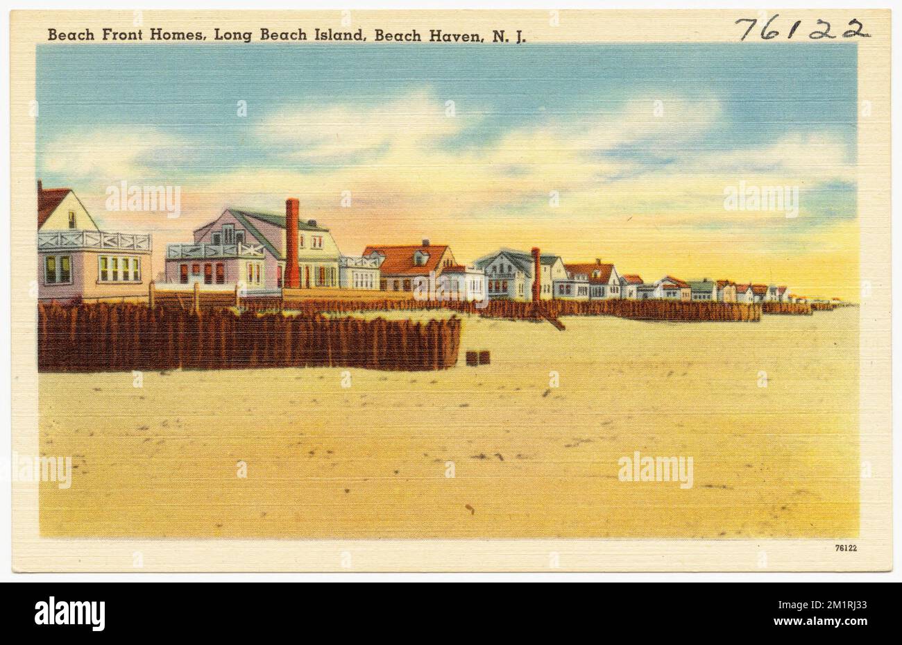 Beach front homes, Long Beach Island, Beach Haven, N. J. , Beaches