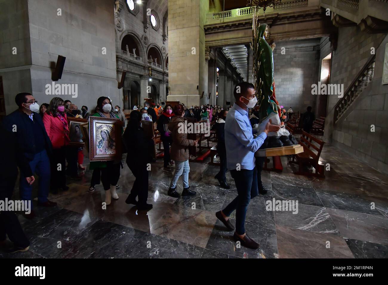 December 12 In Toluca Mexico Catholic Faithful Accompanied By Their Images And Sculptures Of 9041