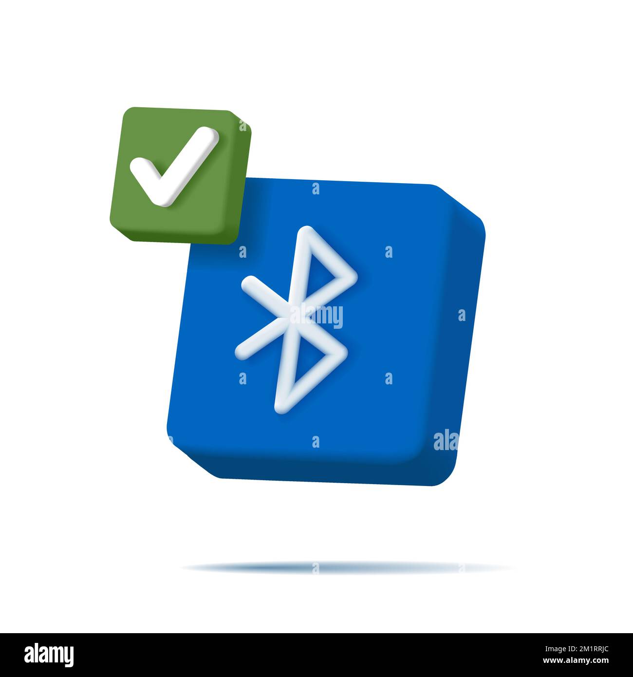 Bluetooth symbol 3d Stock Vector Images Alamy