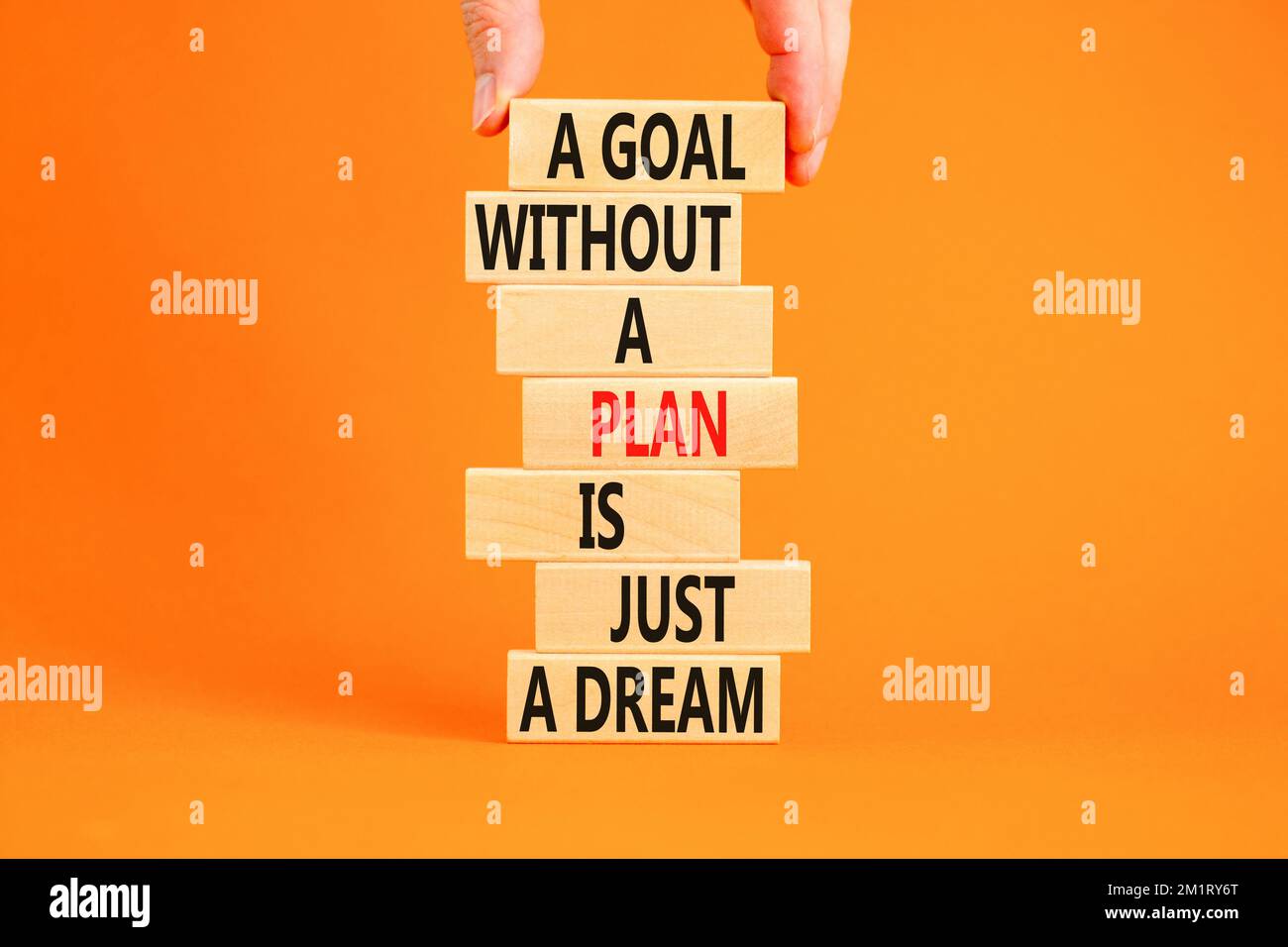 Goal and plan symbol. Concept words A goal without a plan is just a ...
