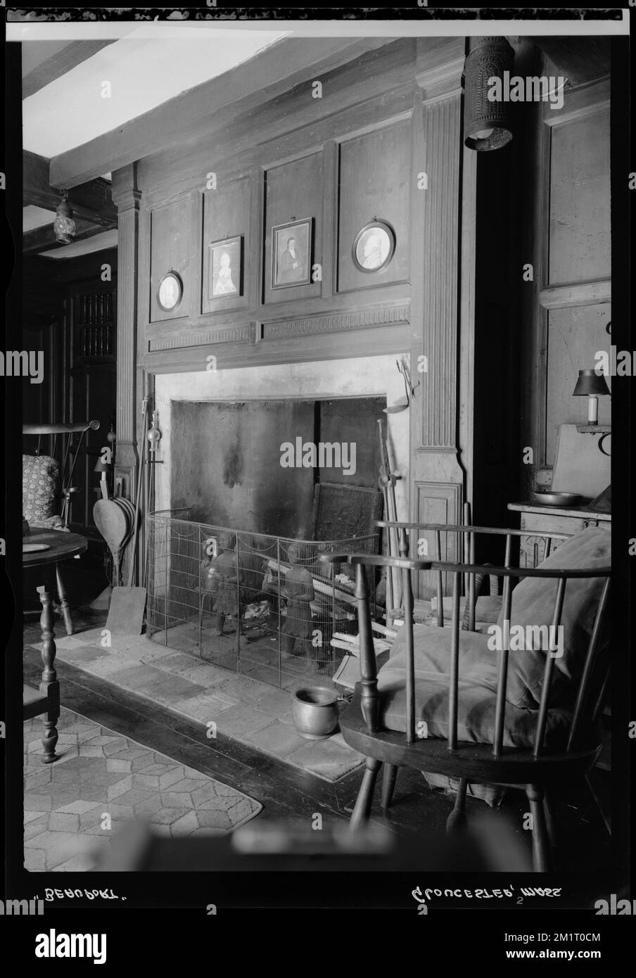 Jacobean fireplace Black and White Stock Photos & Images Alamy