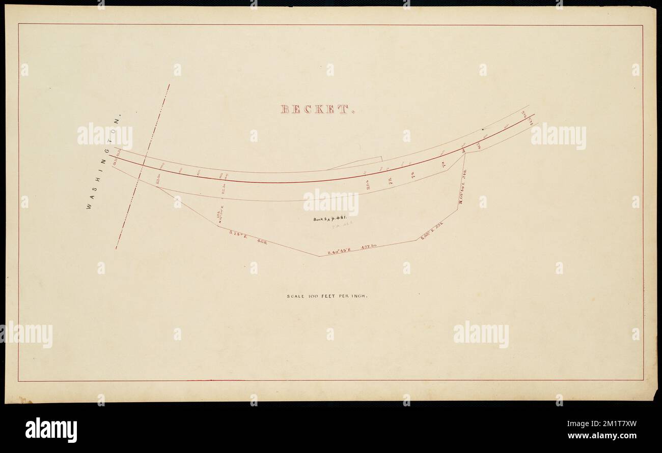 Becket , Becket Mass., Maps, Railroads, Massachusetts, Becket, Maps