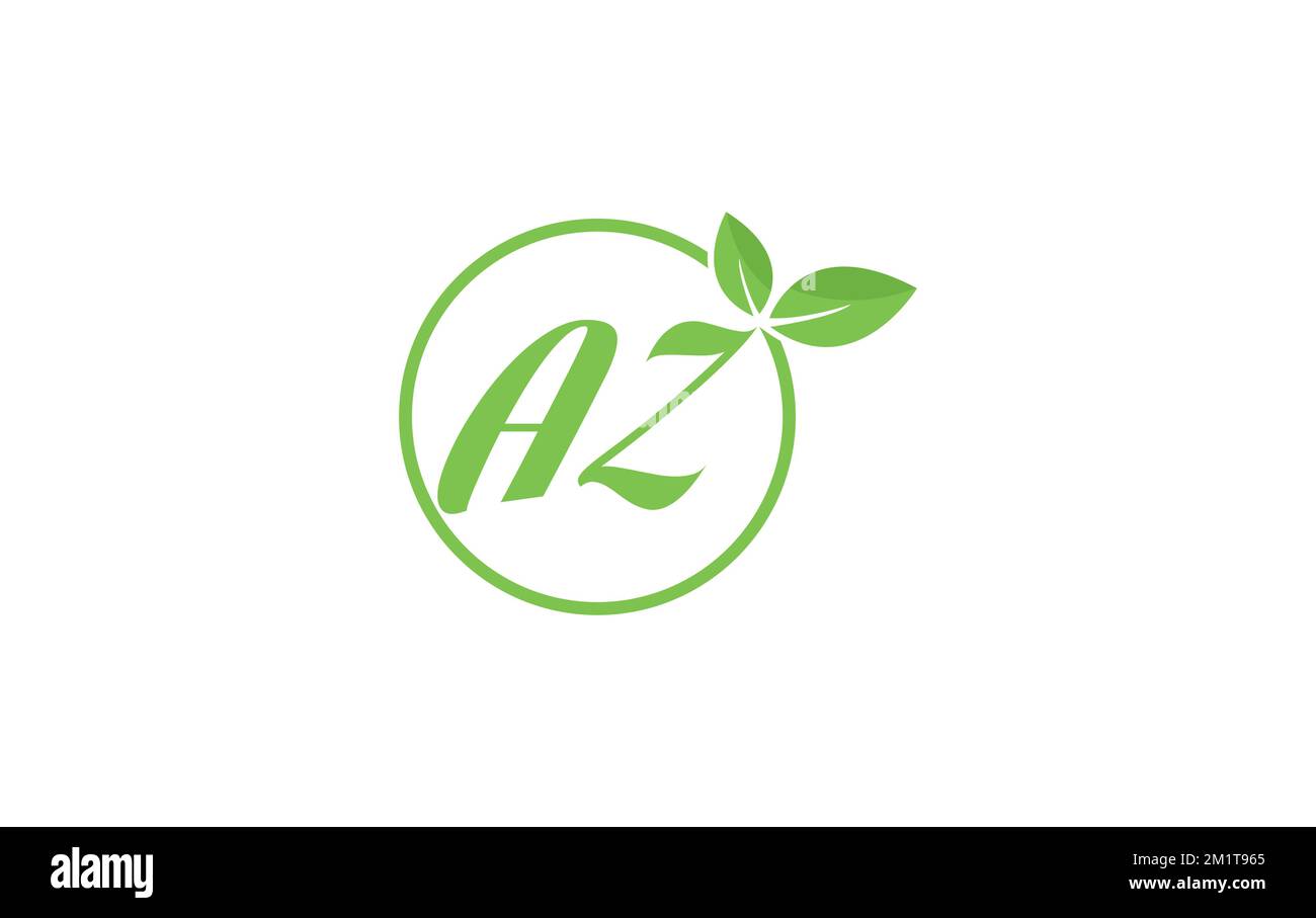 Fresh green leaf logo and nature healthy leaf logo circle design vector ...