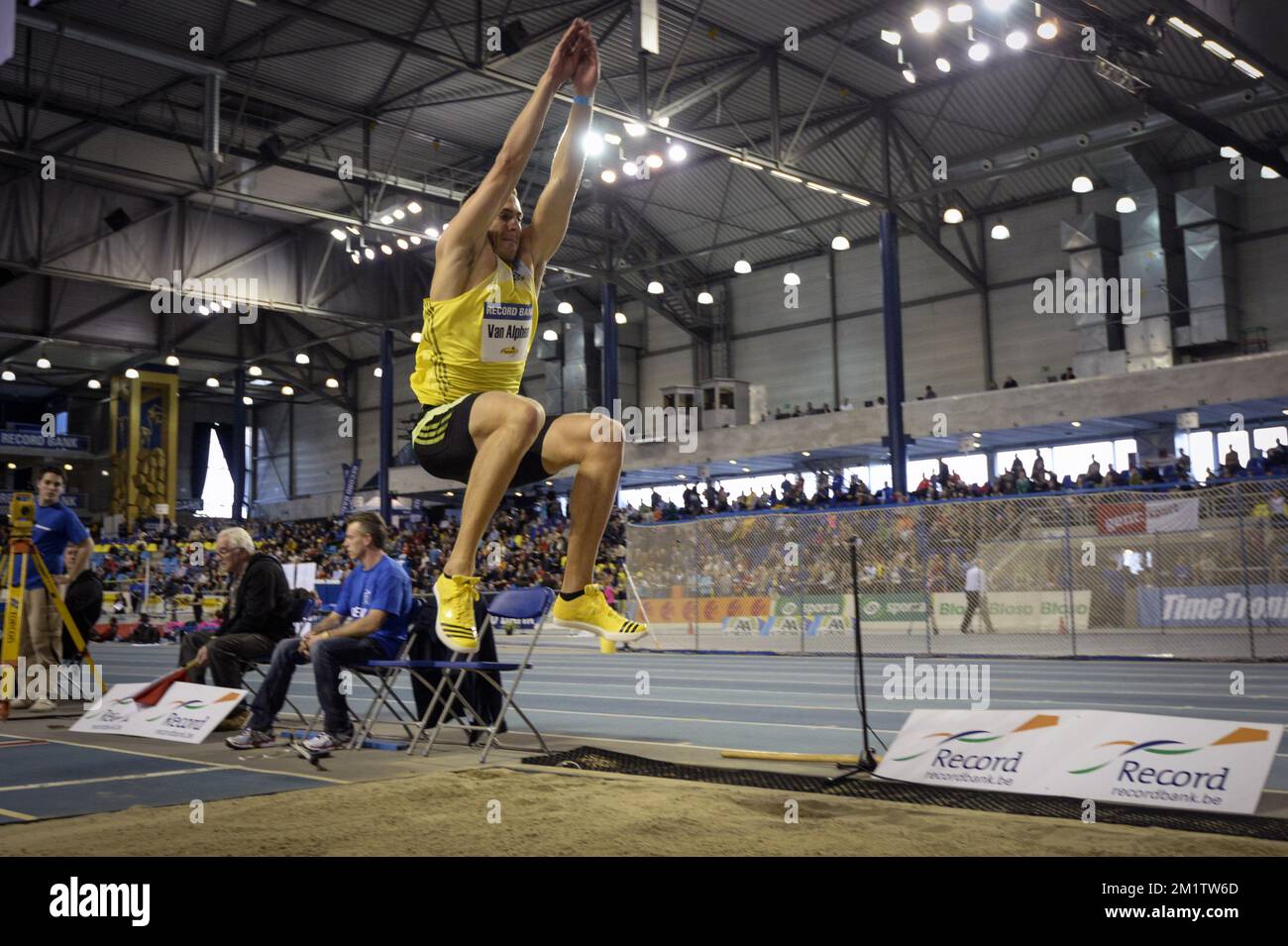 Flanders Jump Long jump athlete illustration hi-res stock photography and images - Alamy