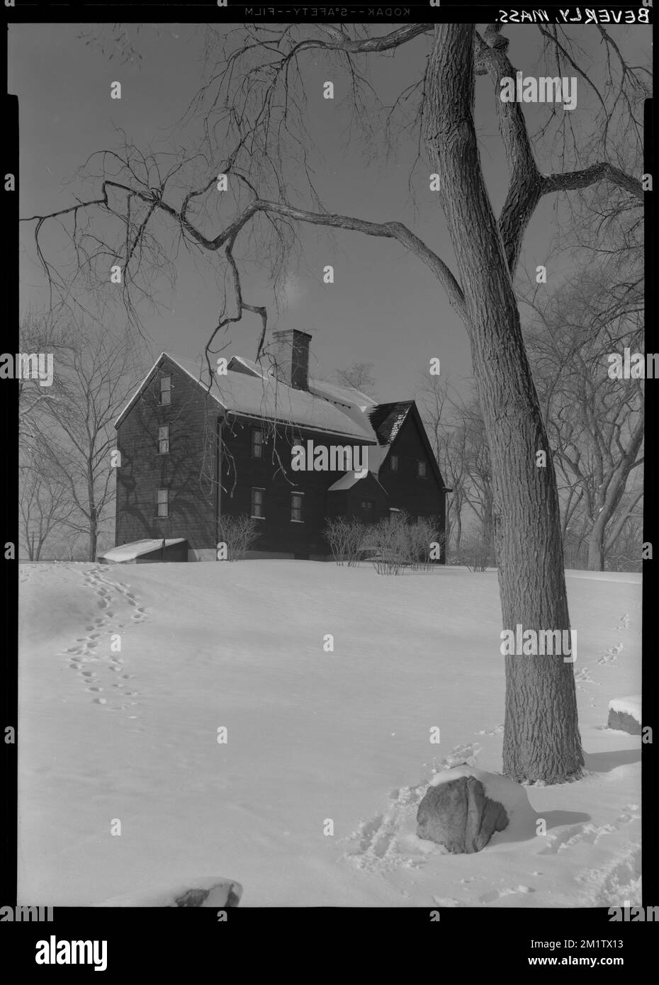 Beverly, Balch House, snow , Architecture, Dwellings, Snow. Samuel