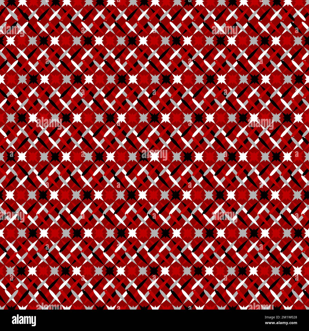 Geometrical seamless pattern with abstract stars Stock Vector