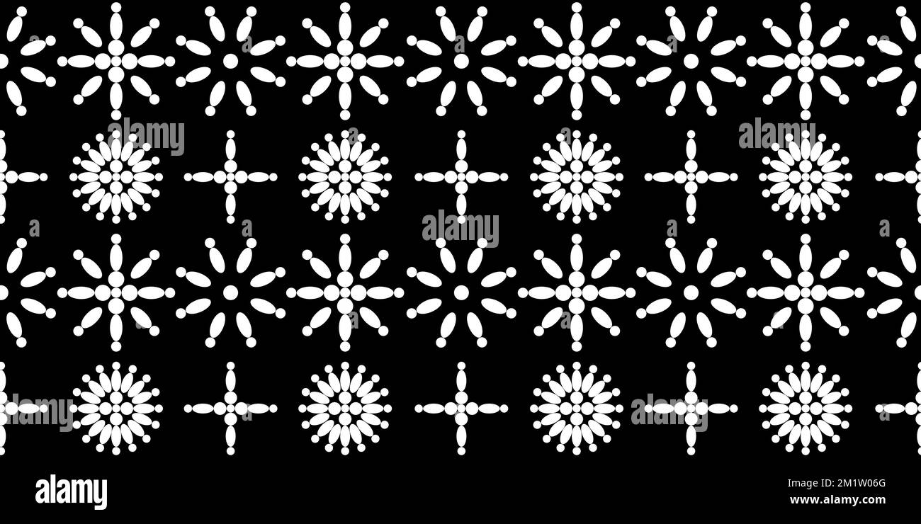 Black and white floral seamless pattern Stock Vector Image & Art - Alamy