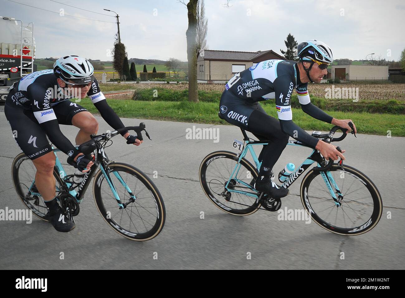 Belgian Tom Boonen of team Omega Pharma - Quick Step pictured during ...
