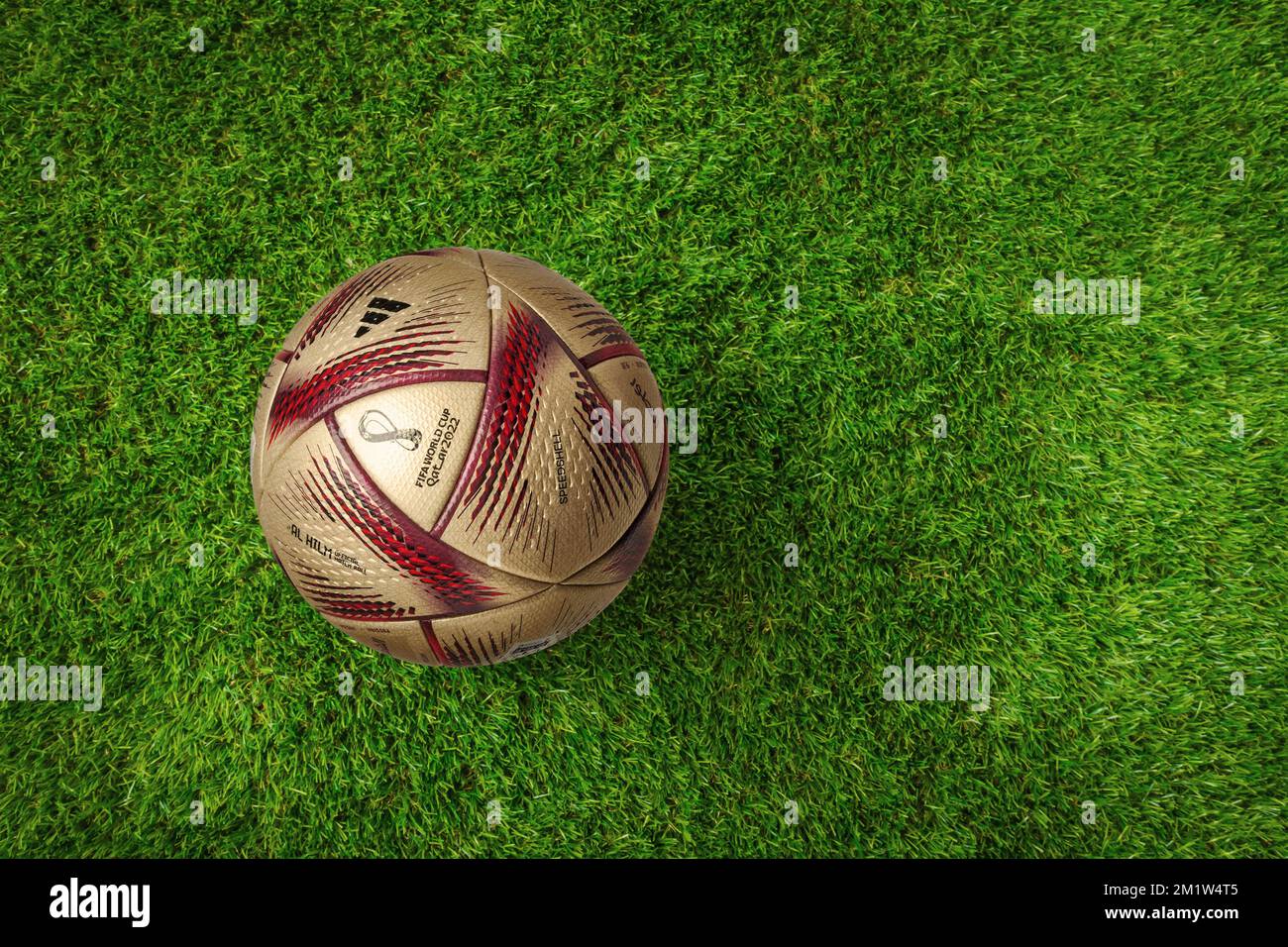 Karachi, Pakistan 13 December Fifa world cup with Al Hilm ball final